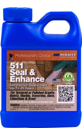 Miracle Sealants 511 Series SEENPT6 Seal and Enhance, 1 pt, Liquid, Solvent