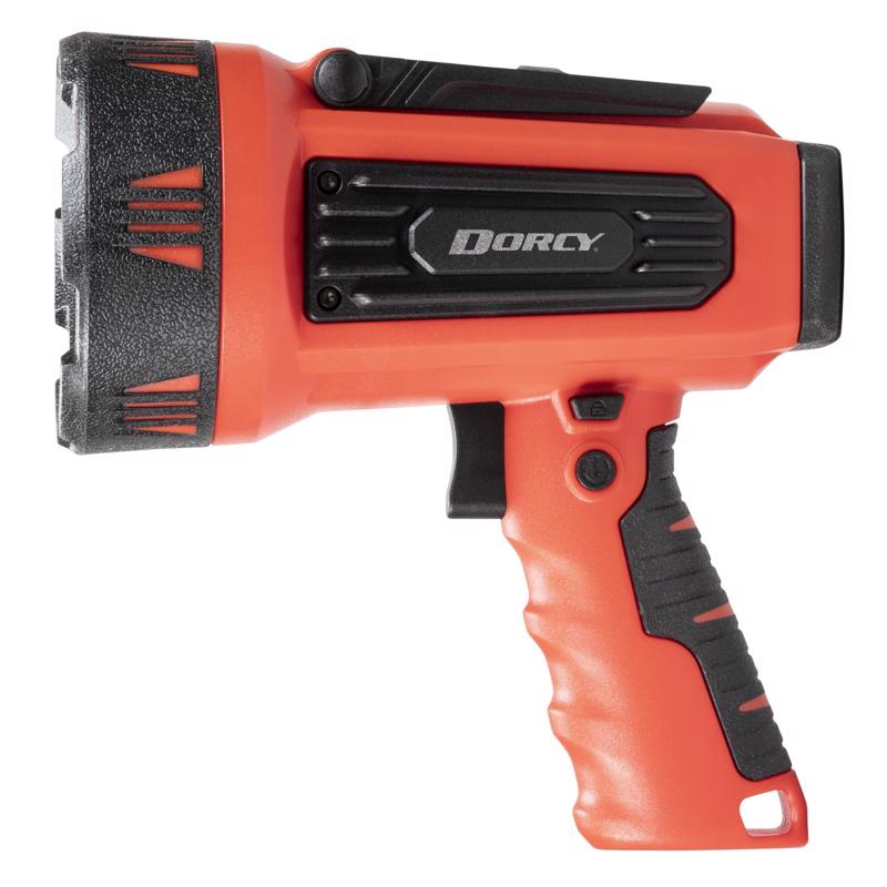 Dorcy 1300 lm Black/Red LED Spotlight + Power Bank 4400 mAh Lithium Ion Battery