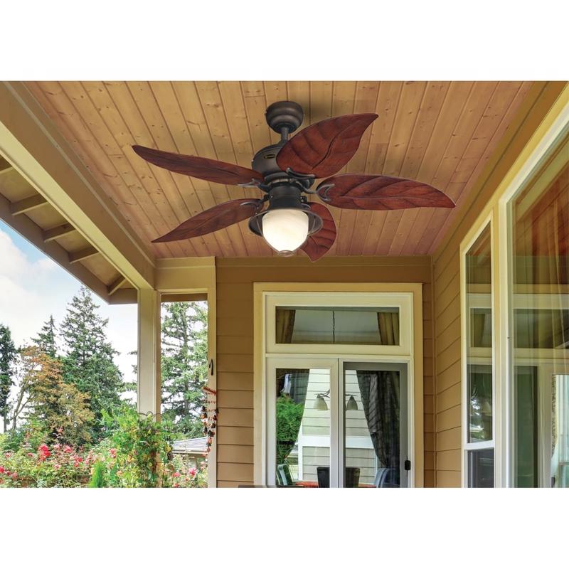 Westinghouse Oasis 48 in. Oil Rubbed Bronze Brown LED Indoor and Outdoor Ceiling Fan