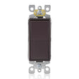 Leviton Decora 15 amps Single Pole Rocker AC Quiet Switch Brown 1 pk