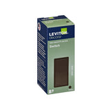 Leviton Decora 15 amps Single Pole Rocker AC Quiet Switch Brown 1 pk