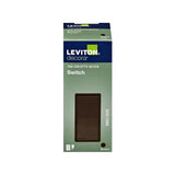 Leviton Decora 15 amps Single Pole Rocker AC Quiet Switch Brown 1 pk