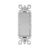 Leviton Decora 15 amps Single Pole Rocker Switch Light Gray 1 pk