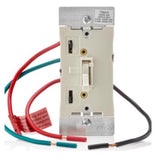 Leviton Ivory 1000 W Toggle Dimmer Slide Switch 1 pk, Pack of 10