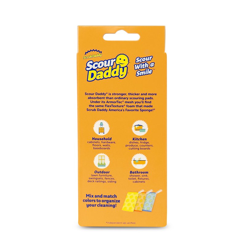 Scrub Daddy FG6009903001EA0EN01 Scour Daddy, ArmorTec Mesh Abrasive, Assorted