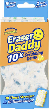 Scrub Daddy Eraser Daddy ED10x2ctx6 Eraser Sponge, Polymer, Assorted