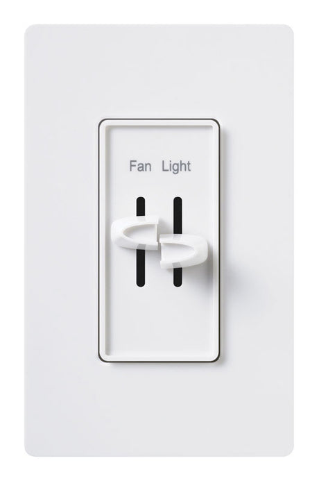 Lutron Skylark 1.5 amps Single Pole Slide Fan Control White 1 pk
