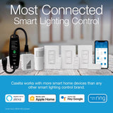 Lutron Caseta White 150 W 3-Way Smart-Enabled Dimmer Switch w/Remote Control 1 pk