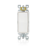 Leviton 15 amps Single Pole Antimicrobial Treated Rocker AC Quiet Switch White 5 pk
