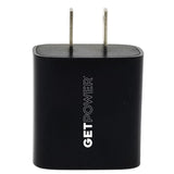 GetPower Black Plug-In USB PD Charger For Universal, Pack of 30