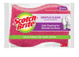 Scotch-Brite DD-3 Scrub Sponge, 4.4 in L, 2.6 in W, 0.8 in Thick, Cellulose, Pink