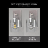 Feit White A15 E26 (Medium) Filament LED Bulb Daylight 25 Watt Equivalence 2 pk