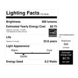 Feit PAR16 E26 (Medium) LED Floodlight Bulb Bright White 60 Watt Equivalence 2 pk