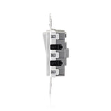 Leviton Decora Edge 15 amps Single Pole Rocker Rocker Switch White 1 pk