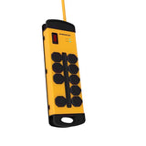 Monster Just Power it Up 15 ft. L 8 outlets Surge Protector w/USB Yellow 1080 J