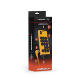 Monster Just Power it Up 15 ft. L 8 outlets Surge Protector w/USB Yellow 1080 J