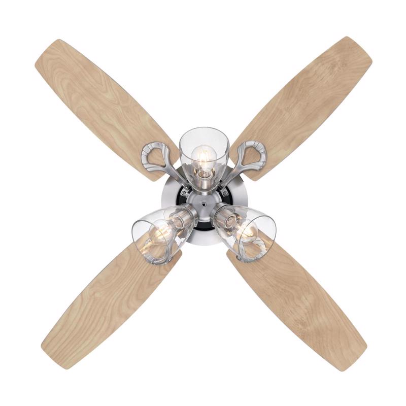 Westinghouse Crusader 42 in. Brushed Nickel White LED Indoor Ceiling Fan