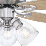 Westinghouse Crusader 42 in. Brushed Nickel White LED Indoor Ceiling Fan