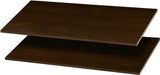 Easy Track RS1436-T Series Adjustable Shelf, Truffle, 14 in L, 34-7/8 in W, Wood