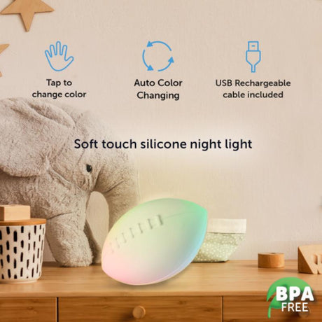 Globe Electric Squish Manual Battery Powered Football LED Night Light