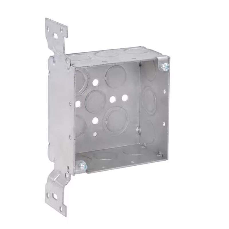 Southwire New and Old Work 30.3 cu in Square Galvanized Steel Electrical Box Silver