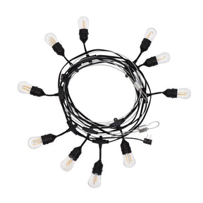 Belle Luci Holiday Bright Lights LED S14 Patio Light Set Warm White 48 ft. 24 lights