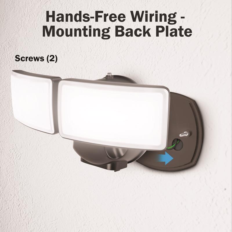 Feit Motion-Sensing Hardwired LED Bronze Security Light