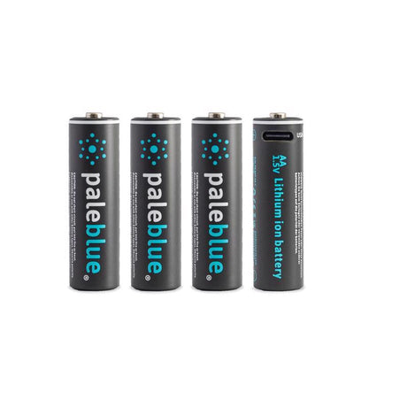 Pale Blue Earth AA Lithium Batteries 4 pk Carded