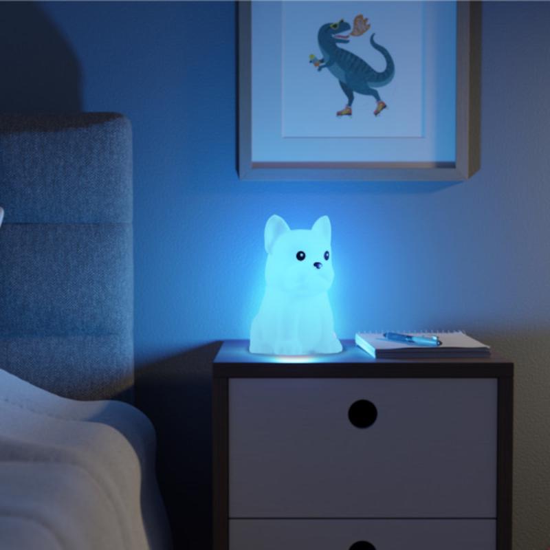 Globe Electric Manual Battery Powered Bull Dog LED Night Light