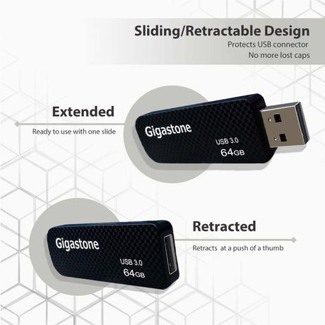 Gigastone Flash Drive 64 GB 1 pk