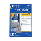 Reliance Controls Indoor and Outdoor 24 Hour Mechanical Timer 120 V Gray