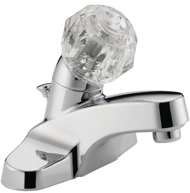 Peerless P188621LF Bathroom Faucet, 1.2 gpm, 1-Faucet Handle, 3-Faucet Hole, Brass, Chrome-Plated, Knob Handle