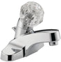 Peerless P188621LF Bathroom Faucet, 1.2 gpm, 1-Faucet Handle, 3-Faucet Hole, Brass, Chrome-Plated, Knob Handle