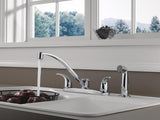 Peerless Tunbridge Series P299508LF Two-Handle Kitchen Faucet, 1.8 gpm, 2-Faucet Handle, 4-Faucet Hole, Chrome Plated