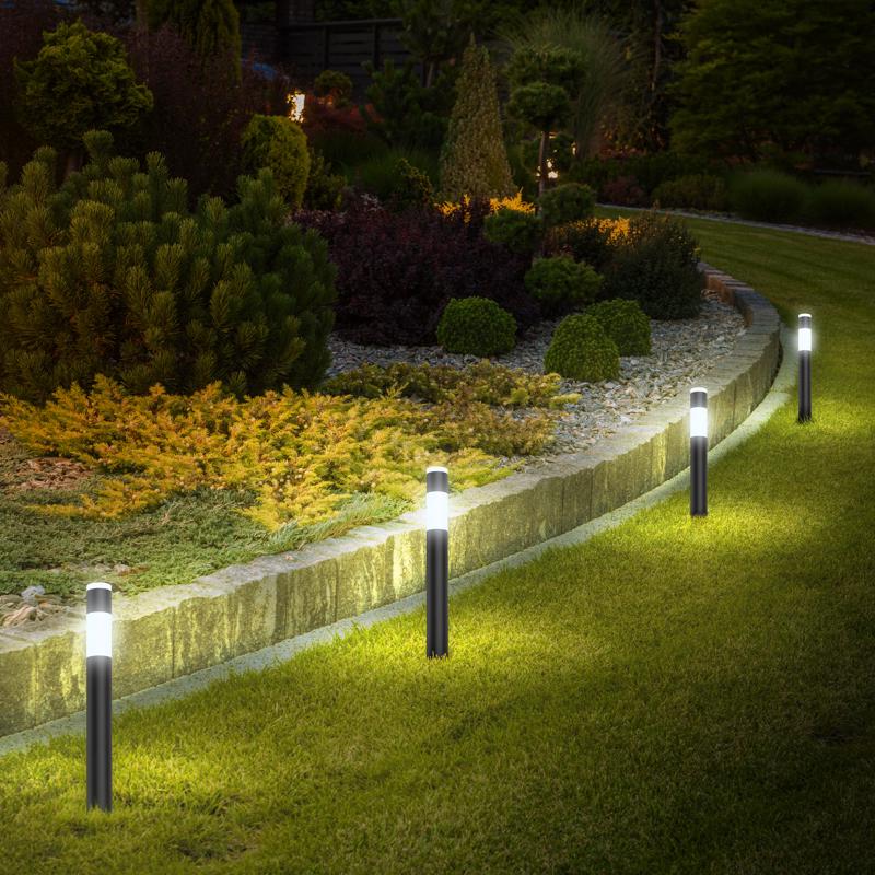 Feit Black Plug In/Remote 6 W LED Pathway Light 4 pk