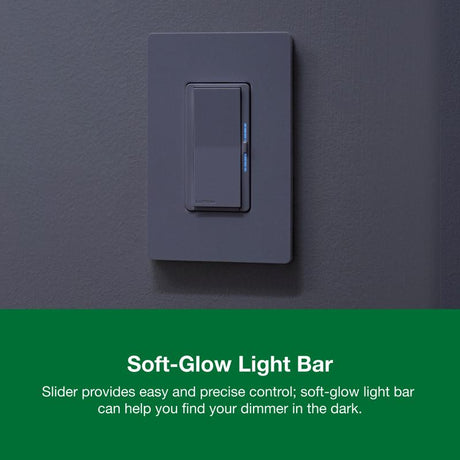 Lutron Diva with Night Mode for Dimmable LED Bulbs White 150 W 3-Way Dimmer Switch 1 pk