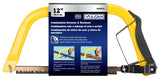 Vulcan JL-BS-101 Hacksaw Combo, 12 in L Blade, 24 TPI, Steel Blade, 6 in D Throat, Steel Frame, Non-Slip Grip Handle