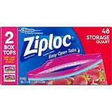 ZIPLOC SUSO STORAGE BAG QUART 48 CT