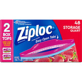 ZIPLOC SUSO STORAGE BAG QUART 48 CT