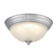 Westinghouse 6137100 Indoor Flush-Mount Ceiling Fixture, LED Lamp, 1350 Lumens, Brushed Nickel Fixture