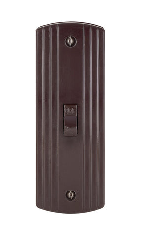 Leviton 10 amps Single Pole Toggle Switch Brown 1 pk