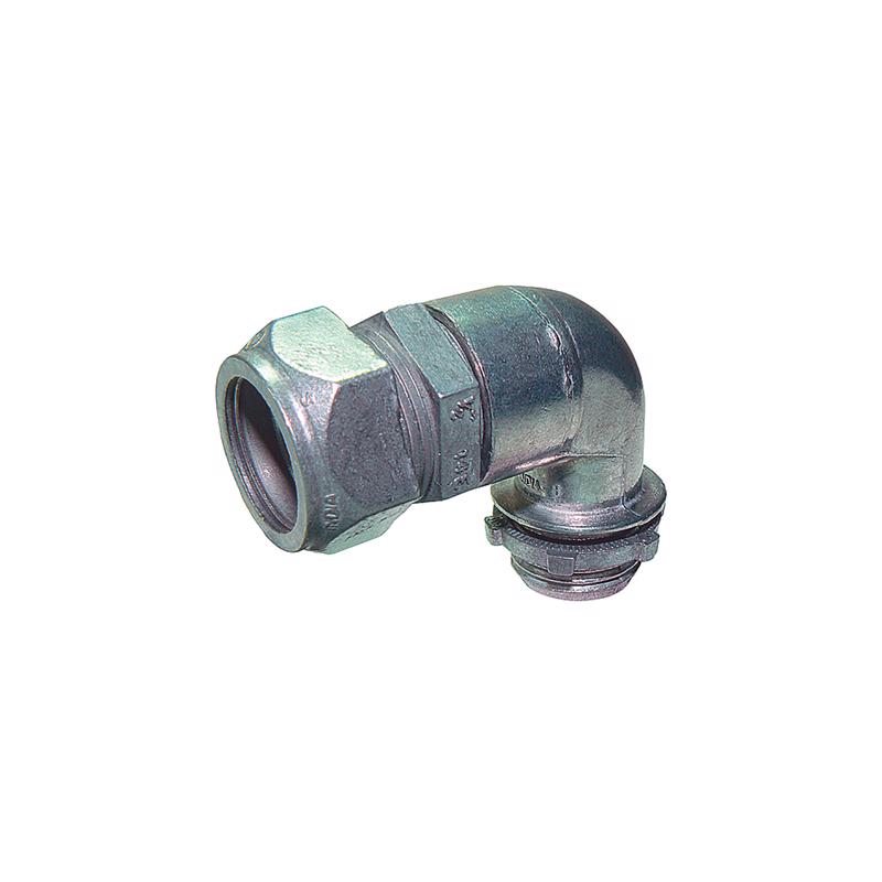 Sigma Engineered Solutions ProConnex 1/2 in. D Die-Cast Zinc 90 Degree Compression Connector For EMT