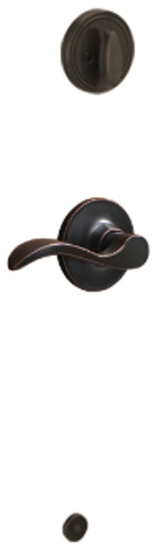 Schlage J Series JH59SEV716RH Handleset Interior Trim, 3 Grade, Mechanical Lock, Metal, Aged Bronze, Lever Handle