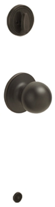 Schlage J Series JH59CNA716 Passage Knob, Metal, Aged Bronze, 2-3/8, 2-3/4 in Backset, 1-3/8 to 1-3/4 in Thick Door