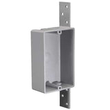 Cantex EZ Box New Work 8 cu in Rectangle PVC 1 gang Outlet Box Gray