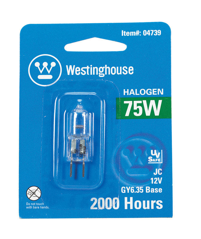 Westinghouse 75 W T4 Decorative Halogen Bulb 1,350 lm White 1 pk