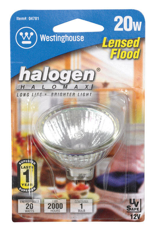Westinghouse 20 W MR16 Floodlight Halogen Bulb 180 lm White 1 pk