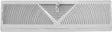 ProSource BB-18W Baseboard Register, 18 in L, 4-1/2 in W, 60 deg Air Deflection, Steel, White
