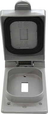 Cantex Rectangle PVC 1 gang 5 in. H X 2-7/8 in. W Toggle Cover