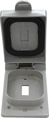 Cantex Rectangle PVC 1 gang 5 in. H X 2-7/8 in. W Toggle Cover